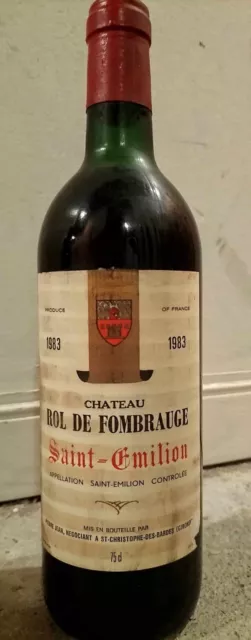 Vin Château Rol de Fombrauge 1983 - Saint-Emilion