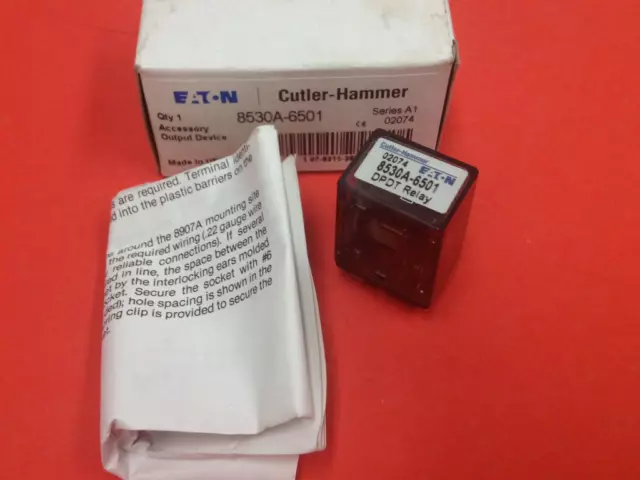Cutler-Hammer - Part #8530A-6501 - DPDT Relay - NEW