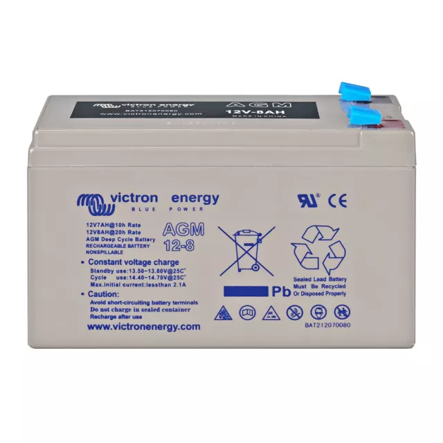 Victron AGM 12V 8Ah Deep Cycle Akku Batterie  Solarbatterie Zyklenfest VRLA