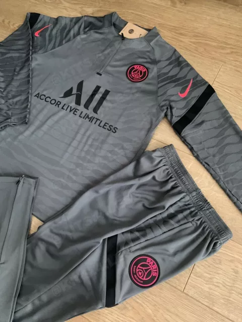 PSG X NIKE Tracksuit Grey Dri fit 1 4 Zip M S L XL Available 54.99 PicClick UK