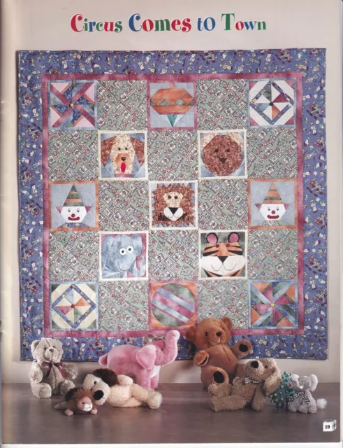 BABY Quilting Applique For Children 24 animals Pieced Patterns Bears  L Causee