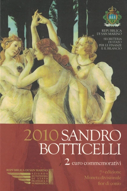 San Marino 2 Euro 2010 Sandro Botticelli
