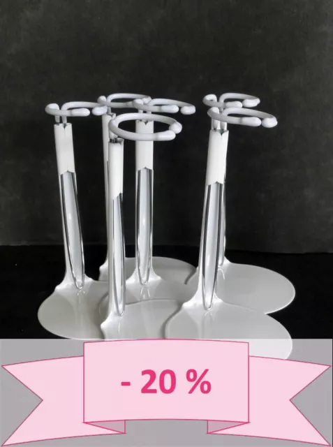 20% Super Promo - Lote De 6 Soportes Para Muñecas 20 30cm (SP12) - Bleuette