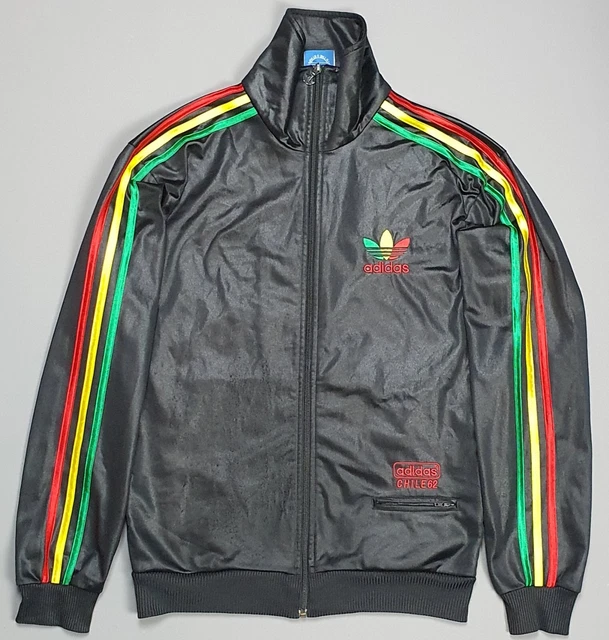 Adidas Chile 62 Jamaica Track Jacket Small Rasta Reggae Casual Retro Track Top