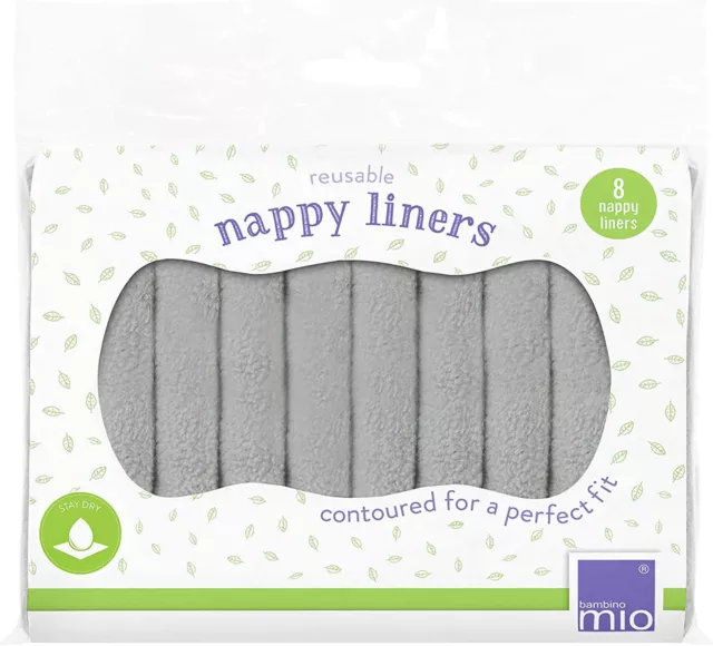 Bambino Mio, Reusable Nappy Liners, 8 Pack