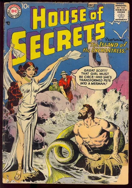 House of Secrets #7 Unrestored Silver Age Horror Vintage DC Comic 1957 FR