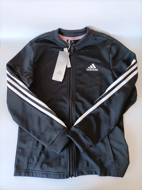 Tuta Adidas Junior Aeroready 3-Stripes Polyester Nero/Bianco - Taglia Bambina 2