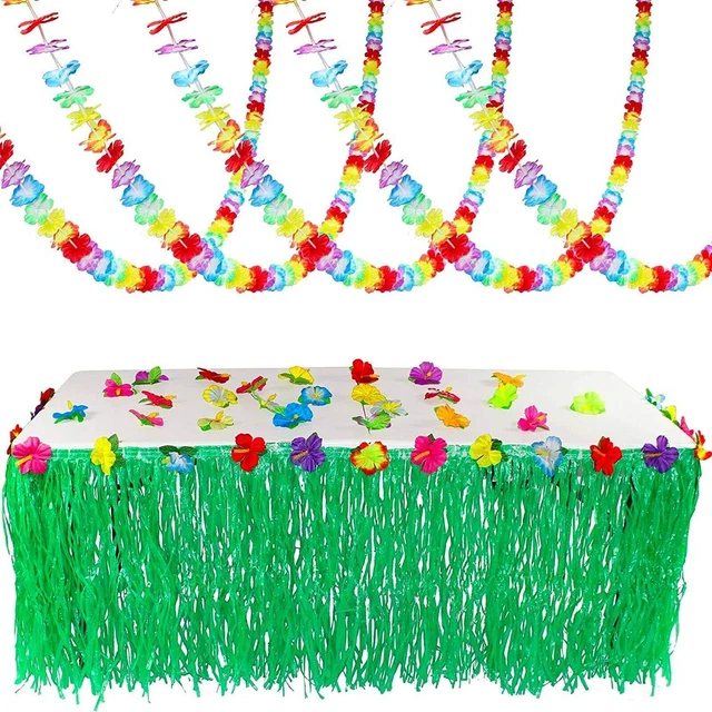 Joyin Toy Luau Tropical Hawaiian Party Table Skirt Decoration Set RRP £135.00