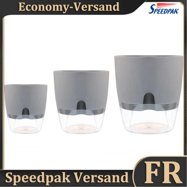 Self Watering Plant Flower Pot Vase Water Container Plastic Flower Planter Stand