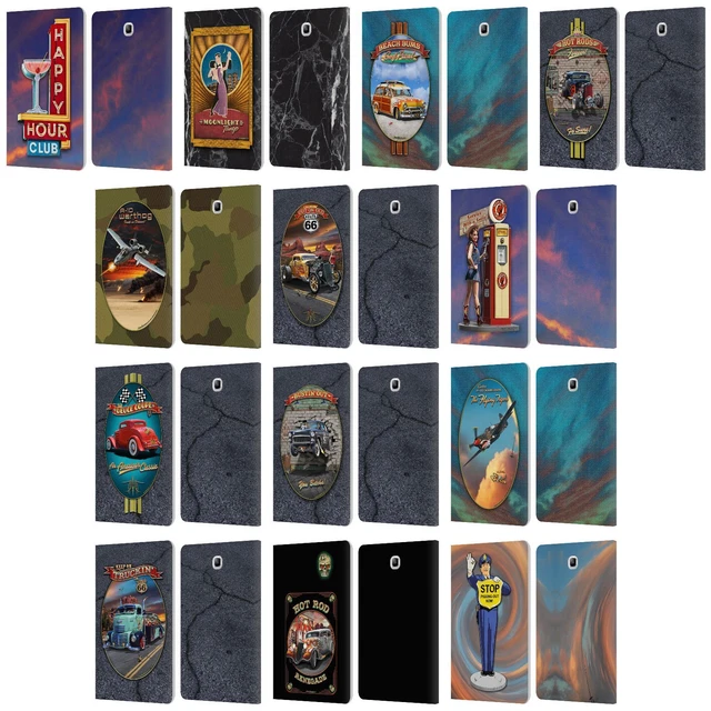Larry Grossman Retro Collection Leather Book Case For Samsung Galaxy Tablets