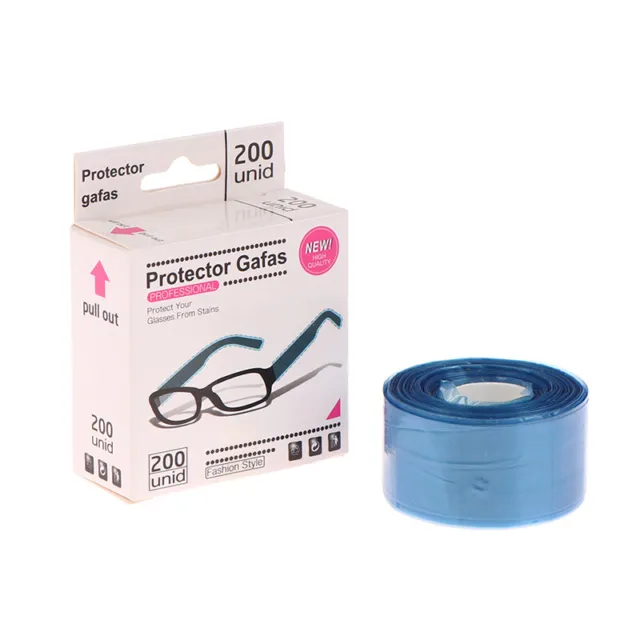 200ps/Box Disposable Glasses Leg Sleeves Cover Hairdressing DIY Barber Hair C-7H