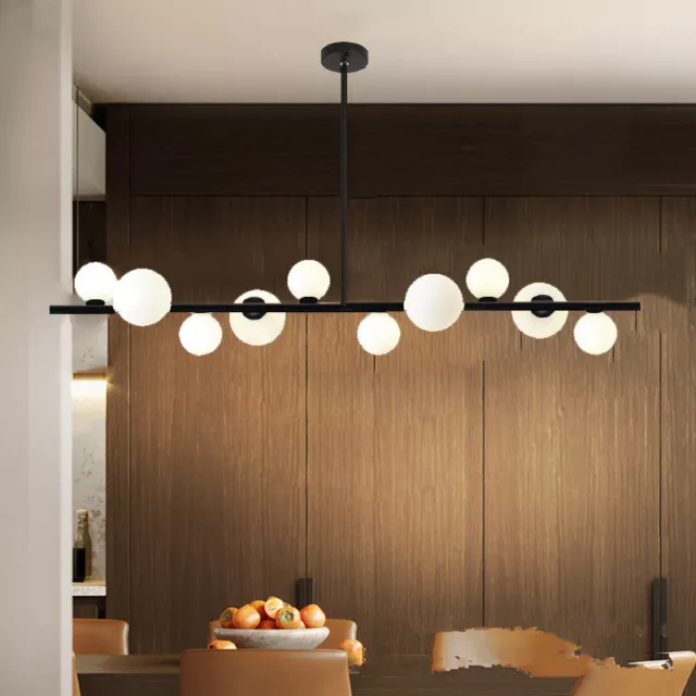 Black Chandelier Lighting Large Pendant Light Kitchen Lamp Glass Ceiling Lights