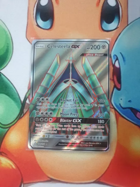 Celesteela GX 228/214 Rainbow Secret Rare Full Art Holo Pokemon Unbroken  Bonds