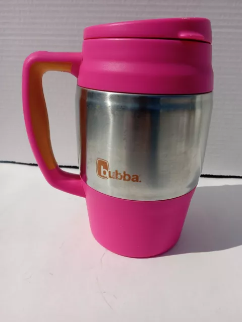 Bubba Keg 34oz Classic Insulated Keg Mug in Pink with Orange Accents