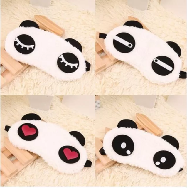 Masque de nuit - masque de sommeil pour les yeux - mignon panda en coton
