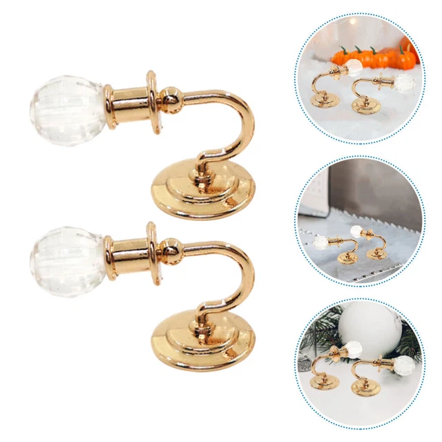 1 paire de poupées maison murale décor de lumière miniature modèle mural modèle