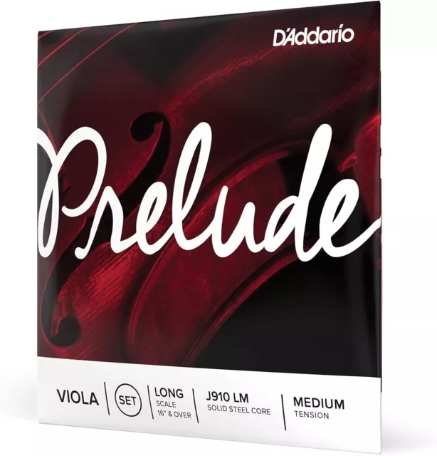 D'Addario J910 LM Prelude Long Scale Medium Tension Viola String Set