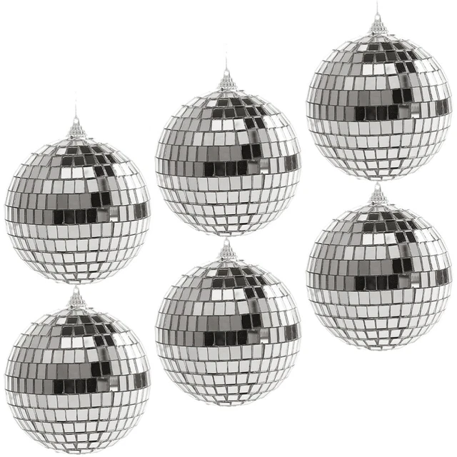 6 Pcs Disco-Spiegelkugel Glasplatte Reflektierende Disco-Kugel-Dekoration