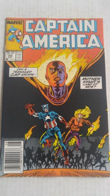 Captain America #356 August 1989 Marvel Comics