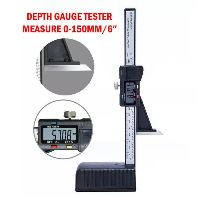 Höhenreisser Messgerät Höhenmessgerät 0-150mm Tester Höhenanreisser LCD NEU G5L4