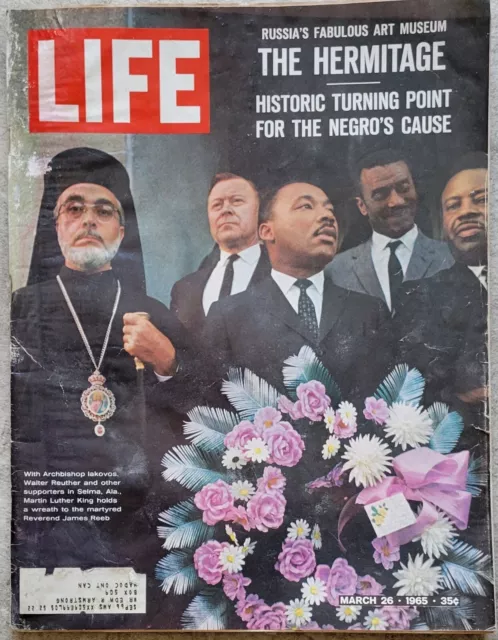Life Magazine March 26, 1965 Cover = Martin Luther King / Marlboro Cigarettes