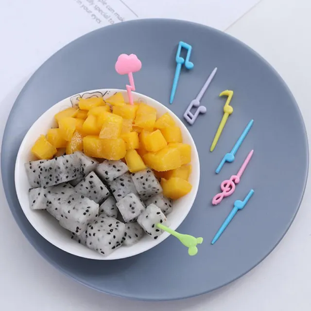 18pcs Food Fruit Picks Gabeln Bento Decor Set Kinder Kuchen Dessert Zahnstoch  q