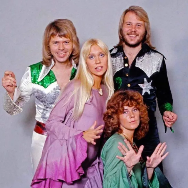 Iconic  Large Photo ABBA  Good Condition