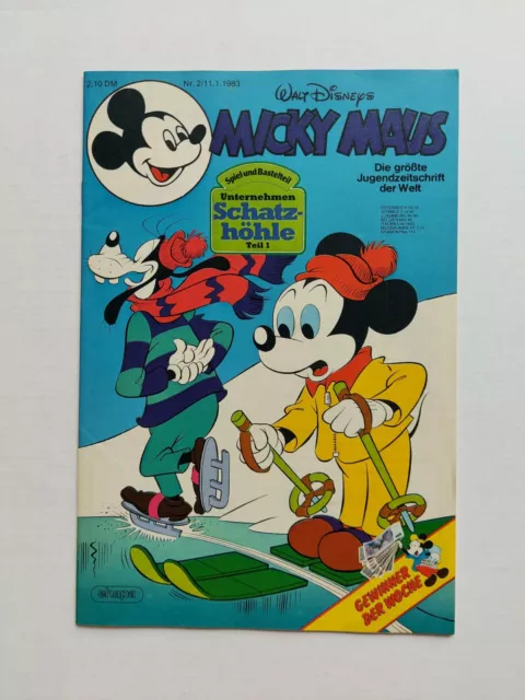 Ehapa - Micky Maus Nr. 2 / 11.1.1983 / Top Zustand / Z1 (mit Beilage)