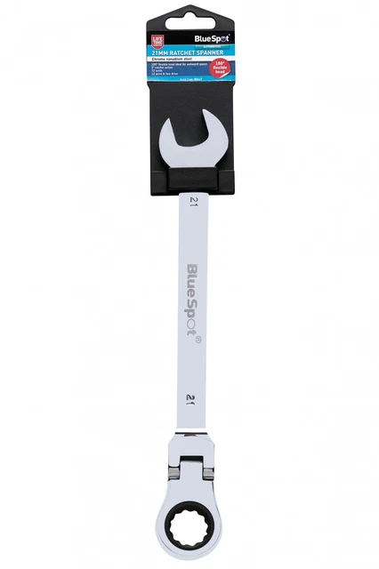 21 MM Clé à Cliquet à Tête Flexible 180 Degrés - Avec Garantie à Vie