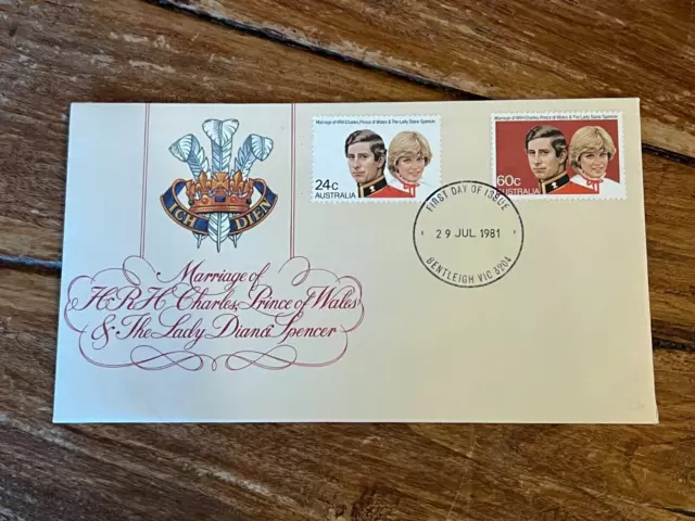 Australia; 1981 Royal Wedding Prince Charles & Princess Diana First Day Cover