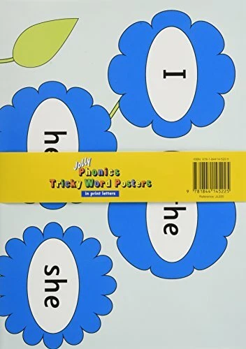 JOLLY PHONICS TRICKY Word Posters: In Print Letters by Wernham, Sara ...