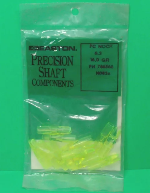 Original Easton Precision PC 6.3 Carbon Arrow Replacement Nocks - New Dozen Pack