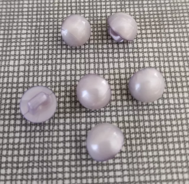 Lot De 8 Boutons A Queue Violet Mauve Pale