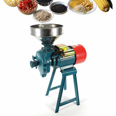 220V 2200W High Power Electric Grinder Corn Grain Wheat Cereal Feed Mill Machine
