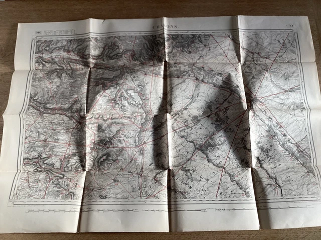 Carte d'État-major de la France, Feuille Boulogne N.E - - Public Domain M