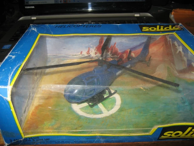 Hélicoptère à Friction GAMA Vintage 1967 - Jouet En Tôle, Allemagne De L'Ouest, Occasion
