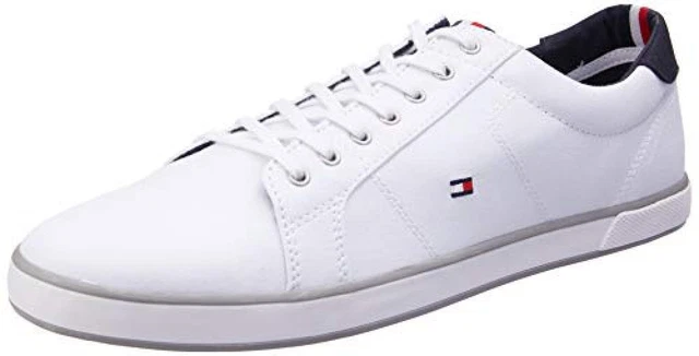 (TG. 39 EU) Tommy Hilfiger H2285arlow 1d, Scarpe da Ginnastica Basse Uomo, Bianc