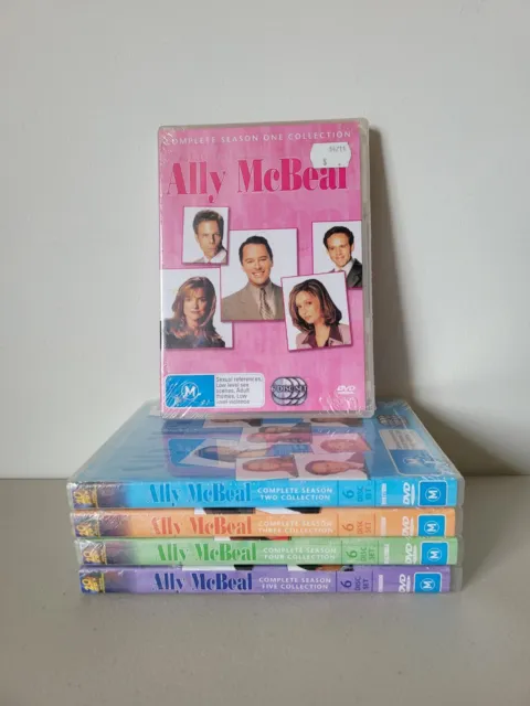 Ally McBeal Complete Series Season 1-5 DVD Region 4 PAL FREE POSTAGE NEW SEALED