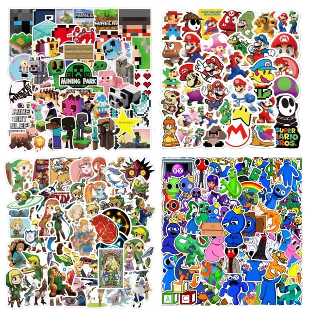 50PCS CARTOON GAME Stickers Vinyl Waterproof Decals Laptop Room