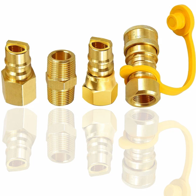 3/8 Inch Natural Gas Quick Connect Fittings, Natural and Propane