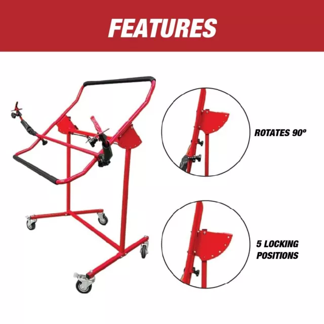 Adjustable Bumper Repair Stand - Securely Holds Plastic Car Bumper Covers 3