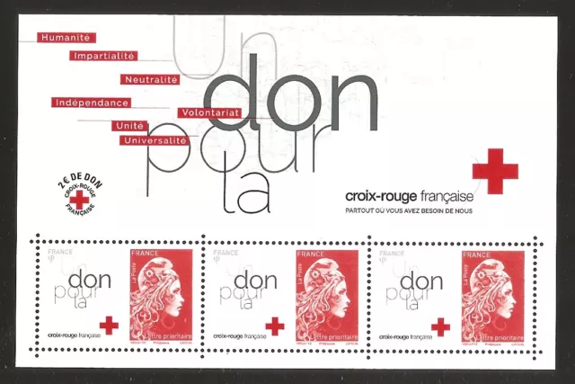 FRANCE 2018 Bloc Feuillet BF 145 CROIX-ROUGE  NEUF**LUXE MNH