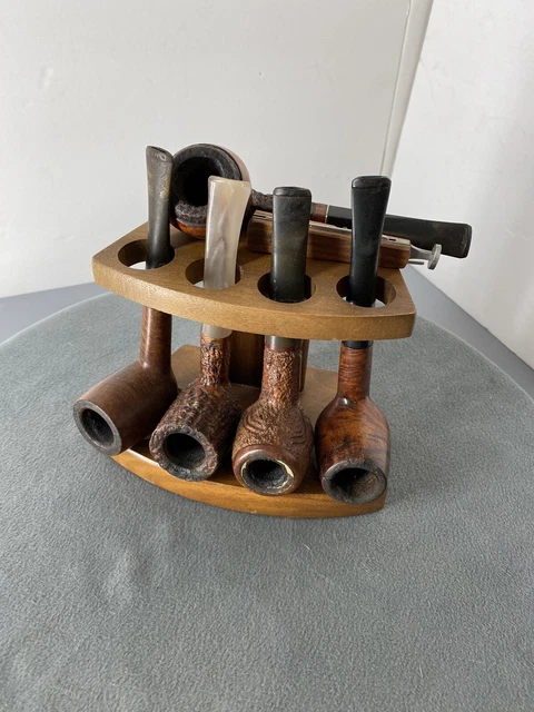 Vintage Assortment Of Tobacco Pipes ￼Kaywoodie Meerschaum ￼GBD Cesare Tinder Box