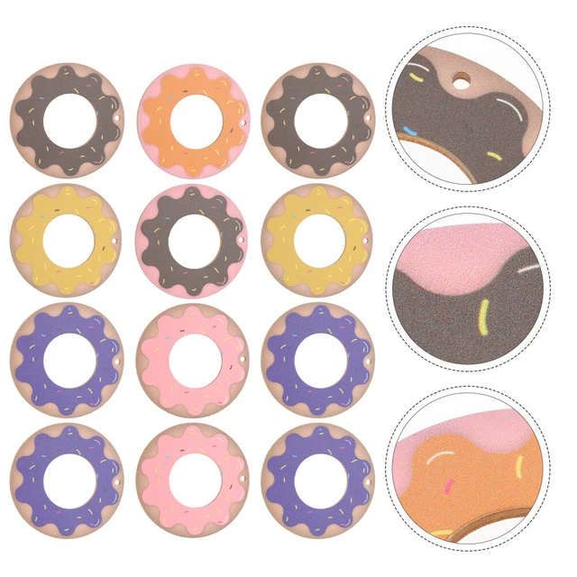 12 Pcs Fälschung Handgefertigter Holzanhänger Basteln Für Kinder Geschenk