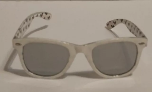 Disney Parks White Sunglasses W/ Mickey Mouse Ears Icon