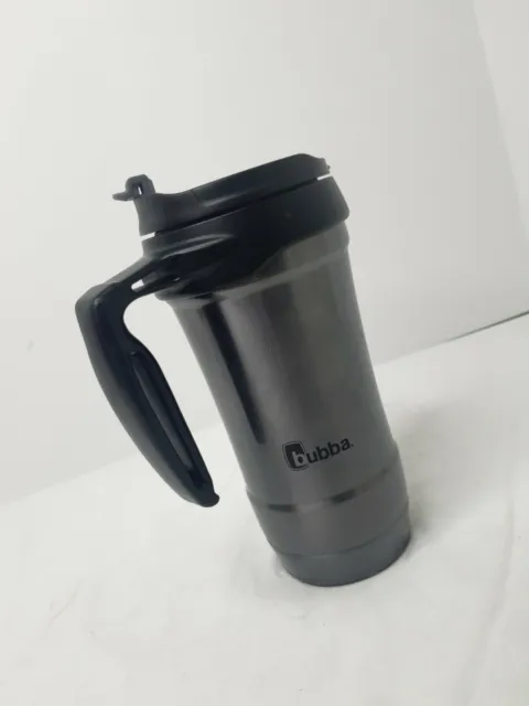 Bubba Black Travel Mug 18oz Insulated Mug With Handle Used Stainless Steel