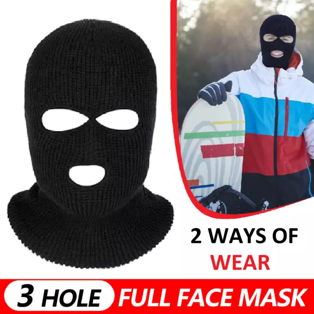 Balaclava Full Face Mask Beanie Winter Hat Tactical Cap Knitted Warm Ski Mask