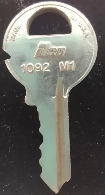 Vintage Key Ilco 1092 M1 Engraved "1315K" Appx 1.75” Replacement Industrial Lock