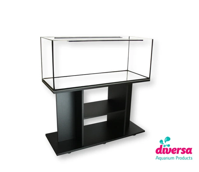 DIVERSA AQUARIUM WITH STAND CABINET Fish Tank Guardian Glass Standard Rectangle
