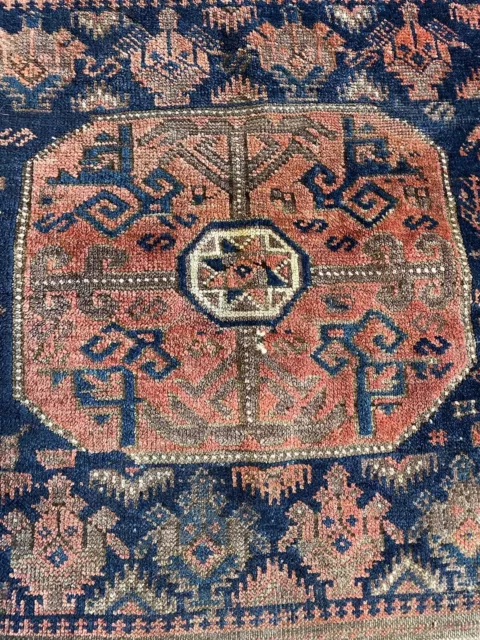 🌺Balutsch-Balutch-Belutch,Tasche,Teppich,73 x 71 cm,Handgeknüpft,Rug,Tappeto🌺